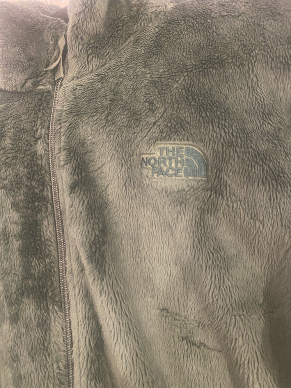 The North Face Plush Full-Zip Teddy Jacket in Hunter Green - Picture 4 of 7
